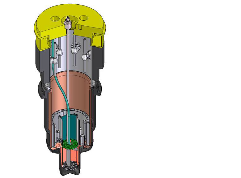 3D cutaway of reactor core
